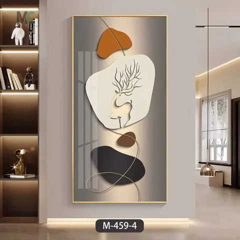 抽象 单幅 装饰画 现代简约 客厅背景墙挂画 晶瓷画