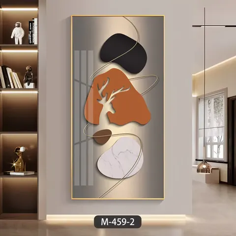 抽象 单幅 装饰画 现代简约 客厅背景墙挂画 晶瓷画