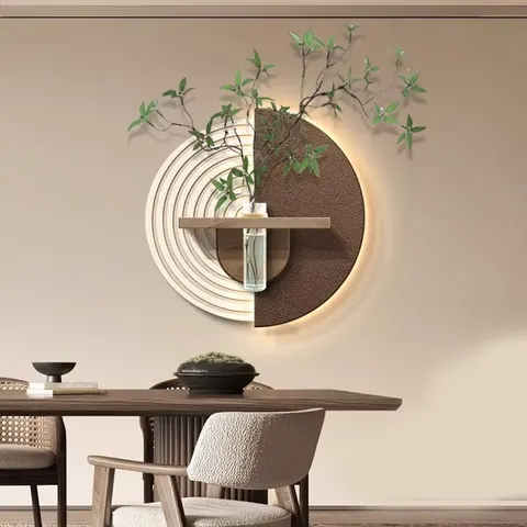 城市 单幅 装饰画 现代简约 玄关背景墙挂画 LED带灯画