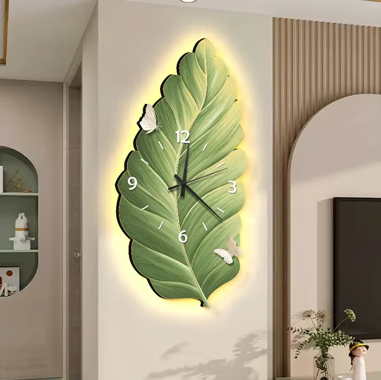 植物 单幅 装饰画 现代简约 客厅背景墙挂画 LED带灯画