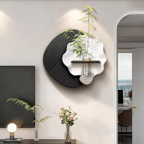 植物 单幅 装饰画 现代简约 客厅背景墙挂画 砂岩浮雕