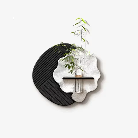 植物 单幅 装饰画 现代简约 客厅背景墙挂画 砂岩浮雕
