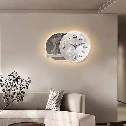 城市 单幅 装饰画 现代简约 餐厅背景墙挂画 LED带灯画
