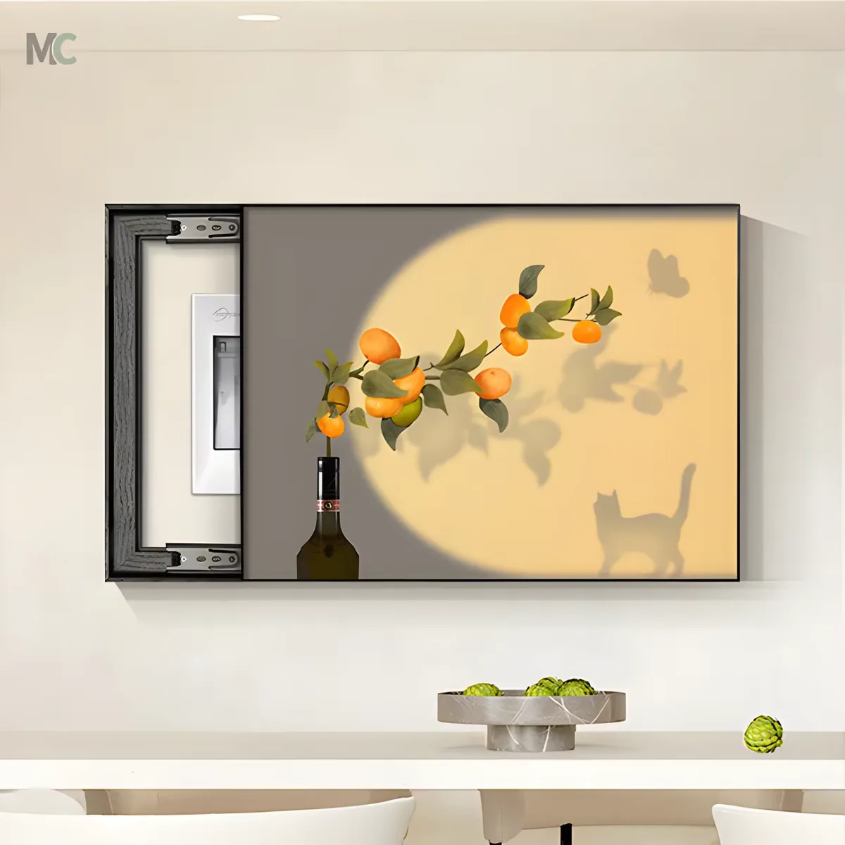 繁花 单幅 装饰画 现代简约 客厅背景墙挂画 晶瓷画