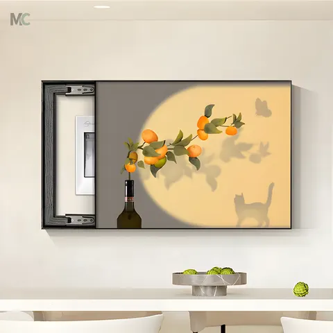 繁花 单幅 装饰画 现代简约 客厅背景墙挂画 晶瓷画