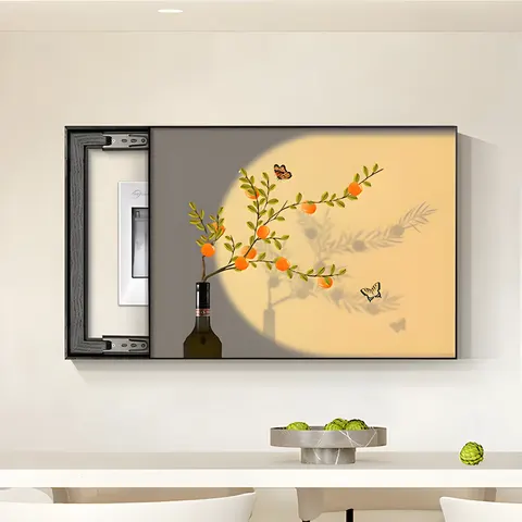 繁花 单幅 装饰画 现代简约 客厅背景墙挂画 晶瓷画