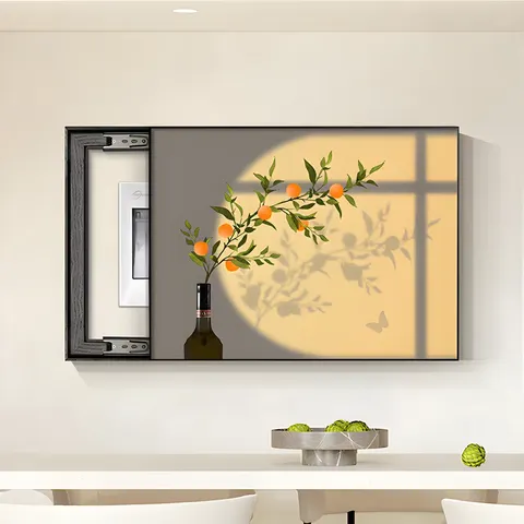 繁花 单幅 装饰画 现代简约 客厅背景墙挂画 晶瓷画