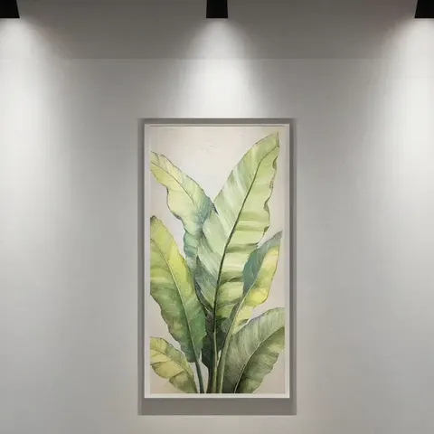 植物 单幅 装饰画 轻奢风 客厅背景墙挂画 手绘油画