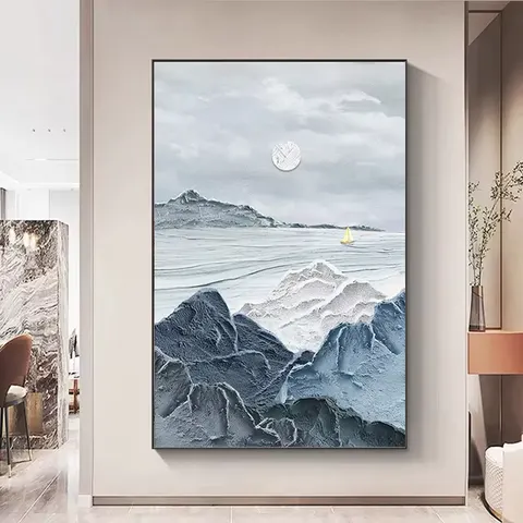 抽象 单幅 装饰画 现代简约 客厅背景墙挂画 晶瓷画