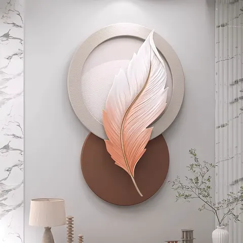 抽象 单幅 装饰画 现代简约 卧室背景墙挂画 LED带灯画