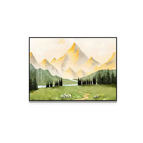 抽象 单幅 装饰画 现代简约 客厅背景墙挂画 晶瓷画
