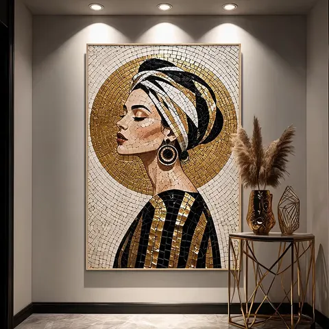 人物 单幅 装饰画 现代简约 客厅背景墙挂画 晶瓷画