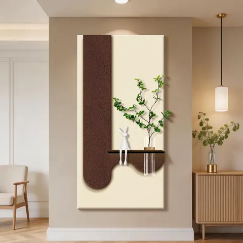 植物 单幅 装饰画 现代简约 客厅背景墙挂画 LED带灯画