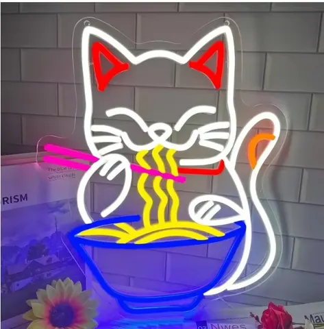 文字 单幅 装饰画 现代简约 客厅背景墙挂画 霓虹灯画
