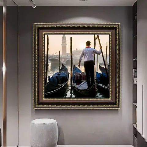 山水 单幅 装饰画 现代简约 客厅背景墙挂画