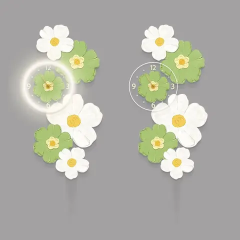 繁花 单幅 装饰画 现代简约 客厅背景墙挂画 LED带灯画