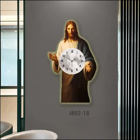 人物 单幅 装饰画 现代简约 客厅背景墙挂画 LED带灯画