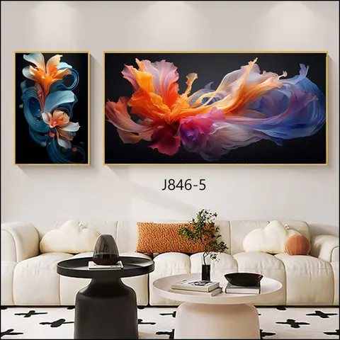 抽象 单幅 装饰画 轻奢风 客厅背景墙挂画
