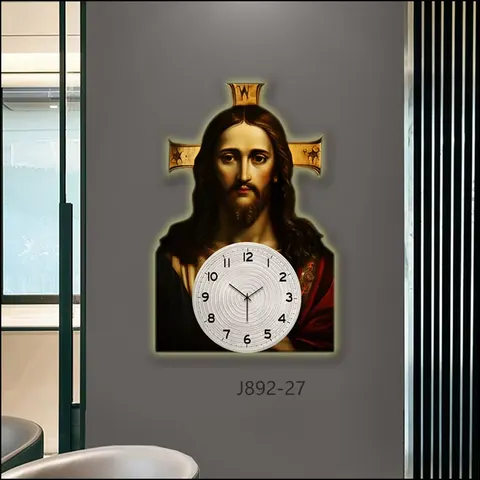 人物 单幅 装饰画 现代简约 客厅背景墙挂画 LED带灯画