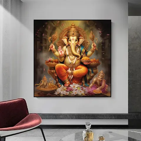 动物 单幅 装饰画 现代简约 客厅背景墙挂画 晶瓷画