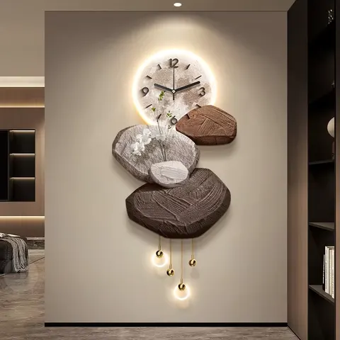 抽象 单幅 装饰画 现代简约 玄关背景墙挂画 LED带灯画