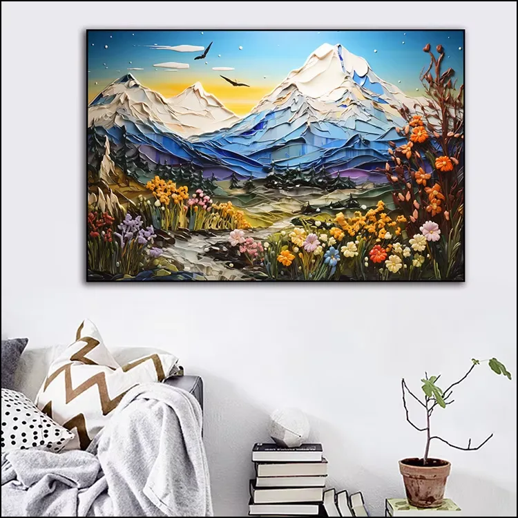 抽象 单幅 装饰画 现代简约 客厅背景墙挂画 晶瓷画