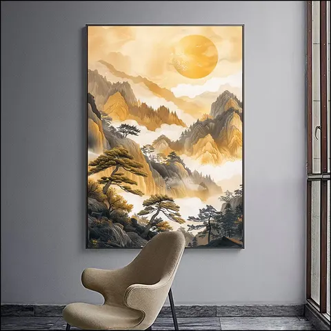 抽象 单幅 装饰画 现代简约 客厅背景墙挂画 手绘油画