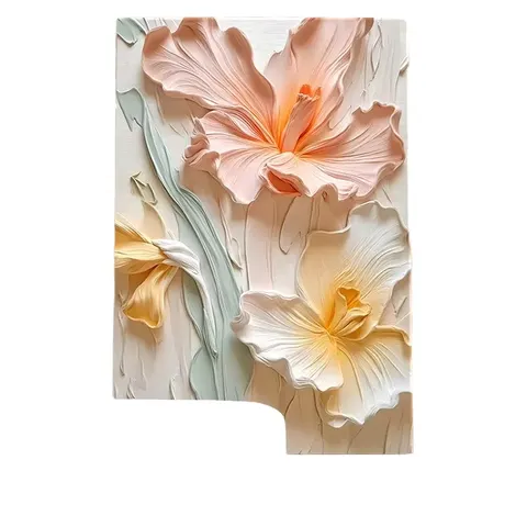 繁花 单幅 装饰画 现代简约 客厅背景墙挂画 晶瓷画