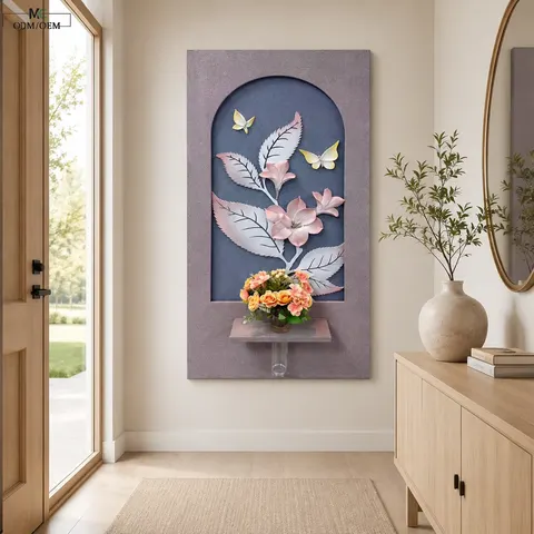 植物 单幅 装饰画 现代简约 客厅背景墙挂画 LED带灯画