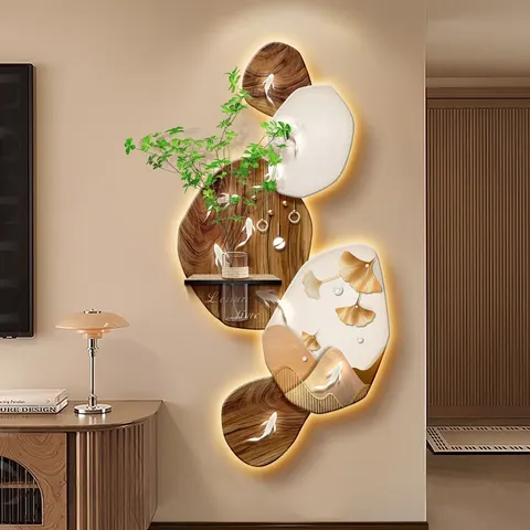 锦鲤 单幅 装饰画 现代简约 玄关背景墙挂画 砂岩浮雕