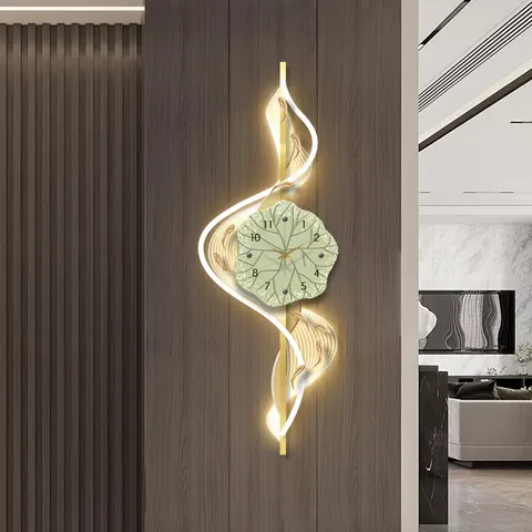 锦鲤 单幅 装饰画 现代简约 玄关背景墙挂画 LED带灯画