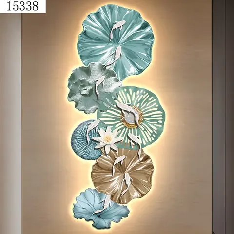 锦鲤 单幅 装饰画 现代简约 客厅背景墙挂画 精雕画