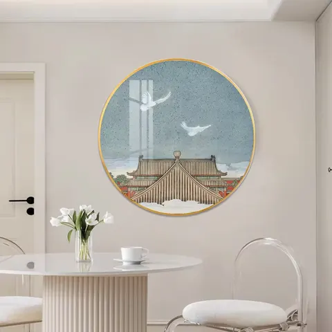 抽象 单幅 装饰画 北欧风 酒店背景墙挂画 晶瓷画