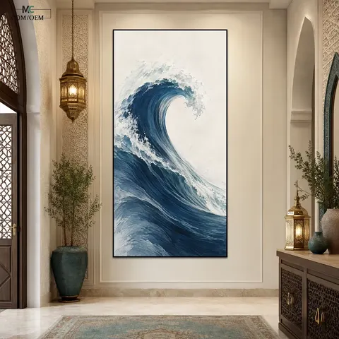 海浪 单幅 装饰画 现代简约 玄关背景墙挂画
