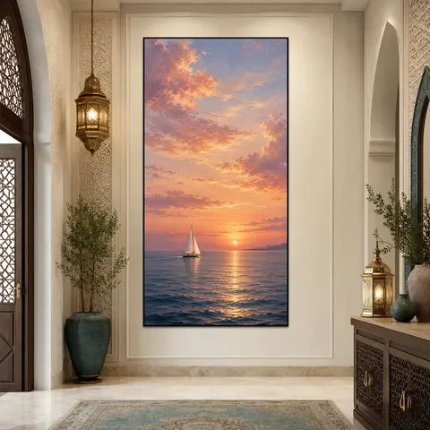 海浪 单幅 装饰画 现代简约 玄关背景墙挂画