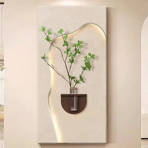 抽象 单幅 装饰画 现代简约 书房背景墙挂画 LED带灯画