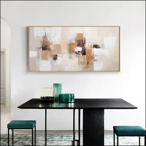 抽象 单幅 装饰画 现代简约 餐厅背景墙挂画 晶瓷画