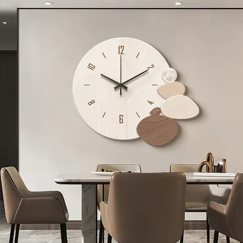 挂钟组合 单幅 装饰画 轻奢风 餐厅背景墙挂画 晶瓷画