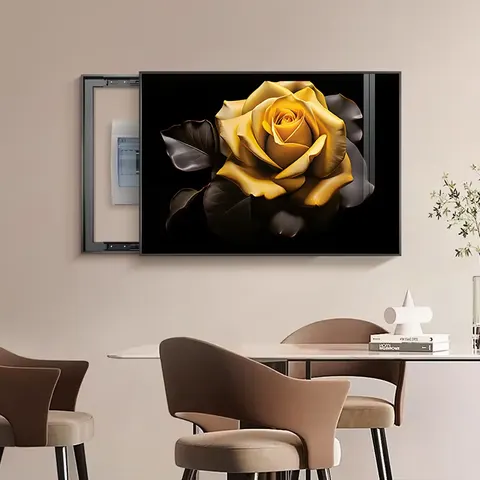 抽象 单幅 装饰画 现代简约 餐厅背景墙挂画 晶瓷画