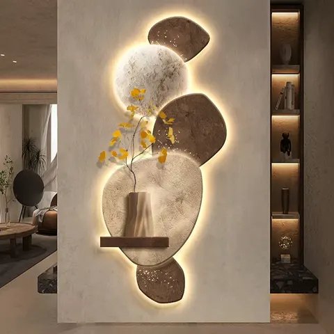 锦鲤 单幅 装饰画 复古怀旧 玄关背景墙挂画 精雕画