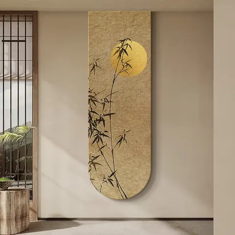 日月星辰 单幅 装饰画 复古怀旧 客厅背景墙挂画 LED带灯画