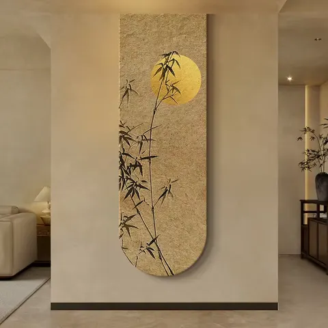 日月星辰 单幅 装饰画 复古怀旧 客厅背景墙挂画 LED带灯画