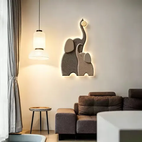 抽象 单幅 装饰画 现代简约 客厅背景墙挂画 LED带灯画