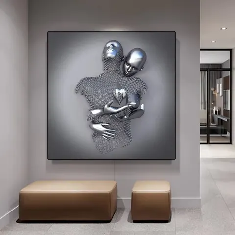 抽象 单幅 装饰画 现代简约 客厅背景墙挂画 晶瓷画