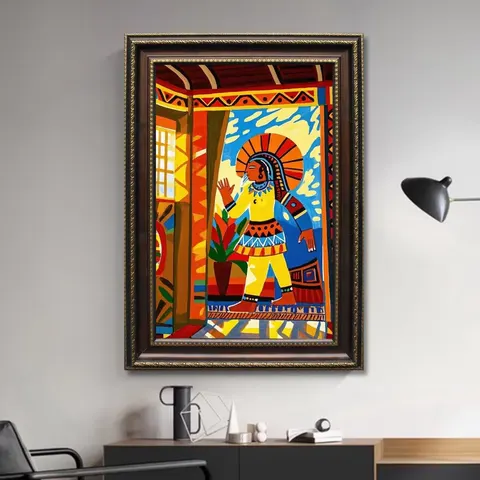抽象 单幅 装饰画 现代简约 客厅背景墙挂画 晶瓷画