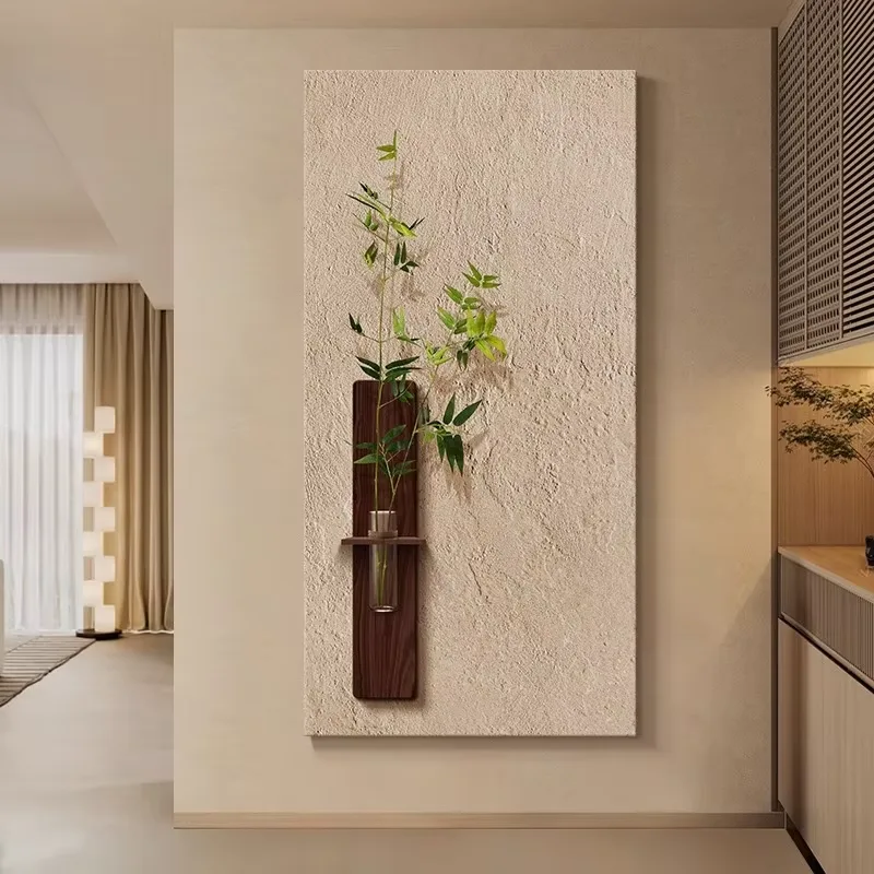 抽象 单幅 装饰画 日式简约 书房背景墙挂画 砂岩浮雕