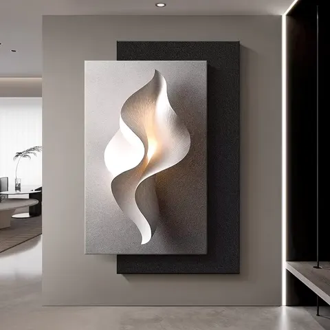 抽象 单幅 装饰画 现代简约 玄关背景墙挂画 砂岩浮雕