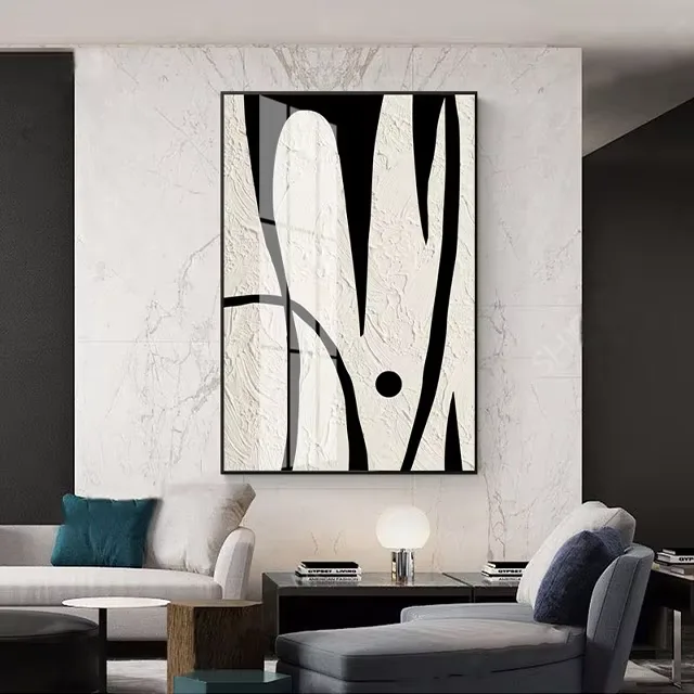 城市 单幅 装饰画 现代简约 卧室背景墙挂画 晶瓷画