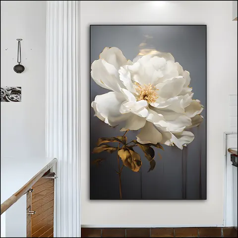 繁花 单幅 装饰画 现代简约 餐厅背景墙挂画 壁饰摆件