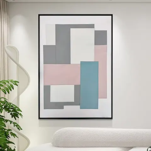 城市 单幅 装饰画 现代简约 客厅背景墙挂画 手工皮雕